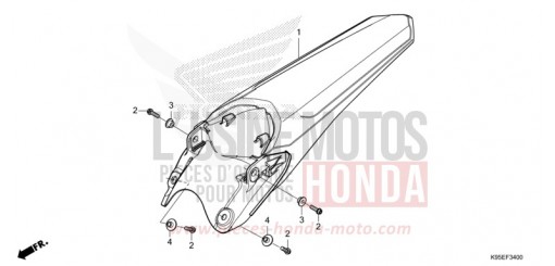 KOTFLUEGEL, HINTEN CRF250RN de 2022